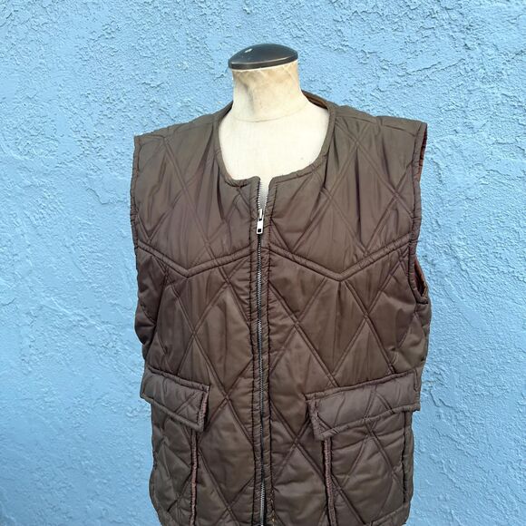Vitnage Puffer Vest Mens Medium, Retro  Utility fishing by Baileys - Picture 2 of 7